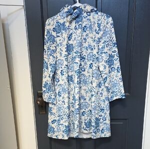 Tuckernuck Blue and White Floral Midi Dress